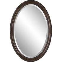 wulfstan dark brown mirror   