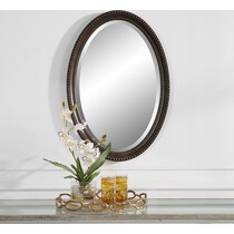 wulfstan dark brown mirror   