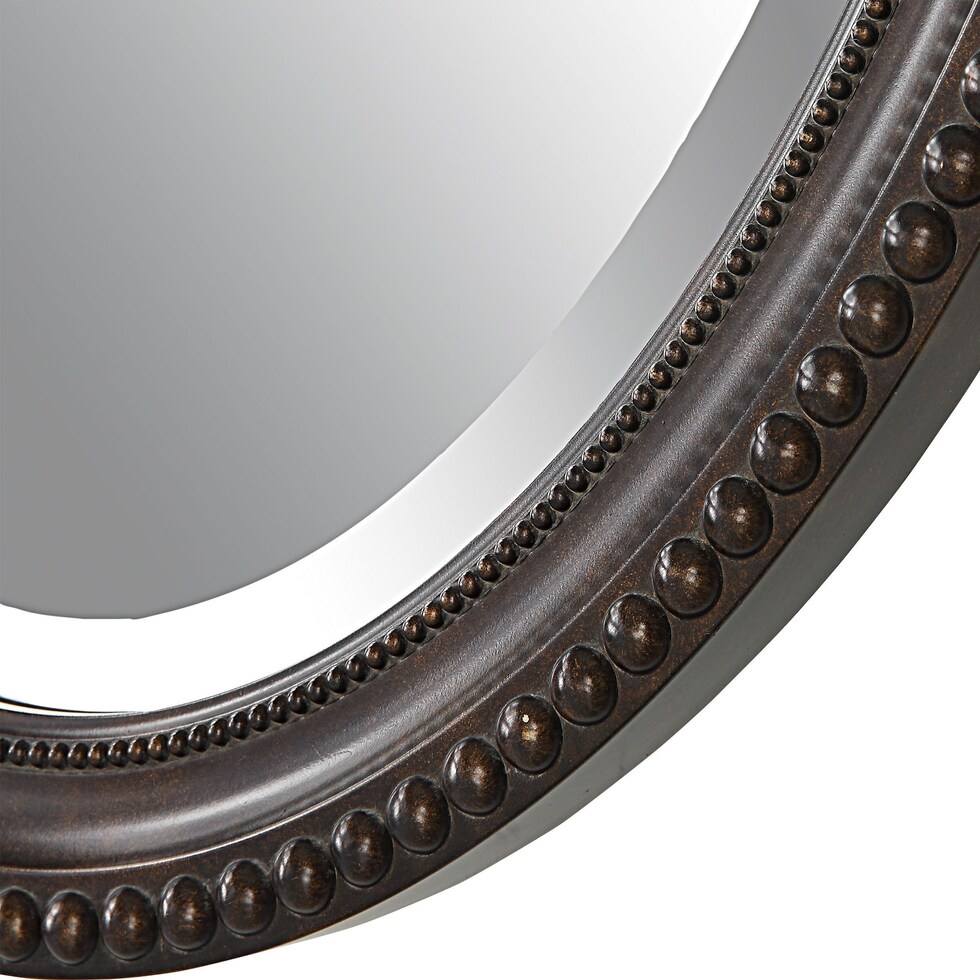 wulfstan dark brown mirror   