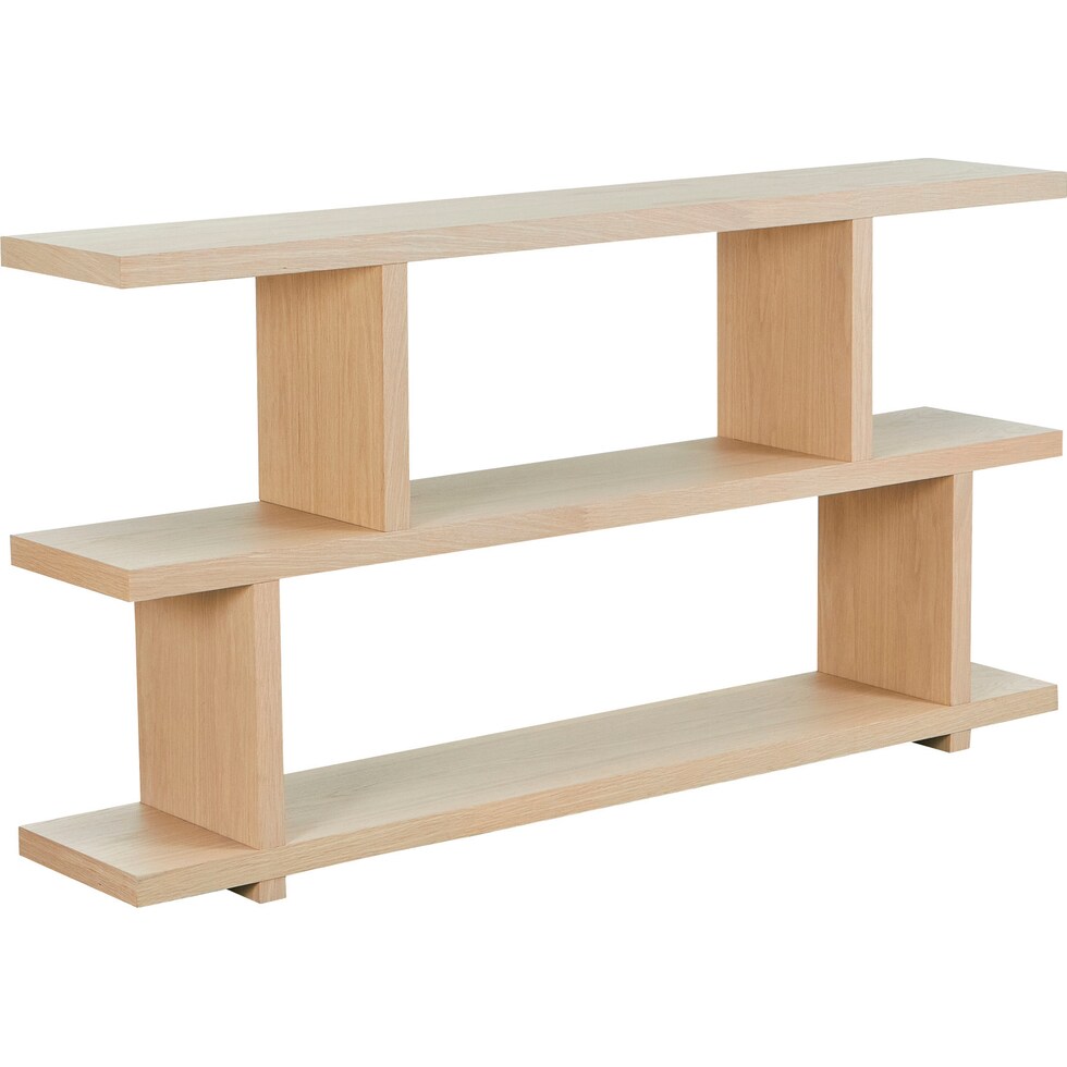 wunder light brown bookcase   