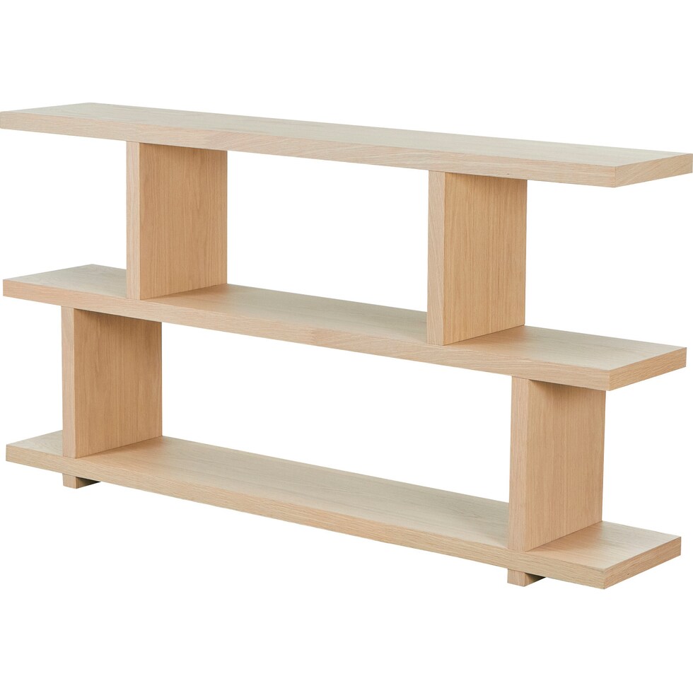 wunder light brown bookcase   