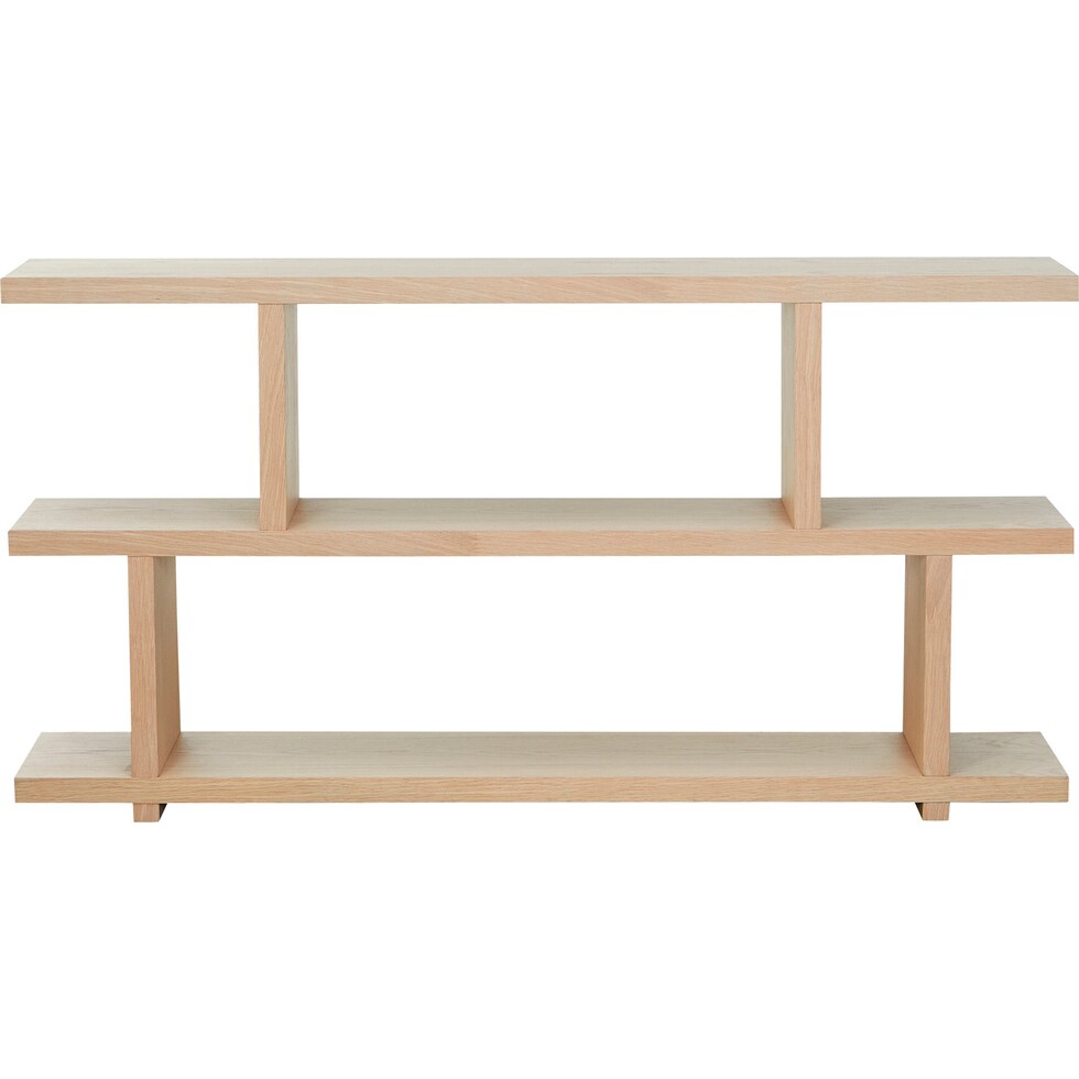 wunder light brown bookcase   