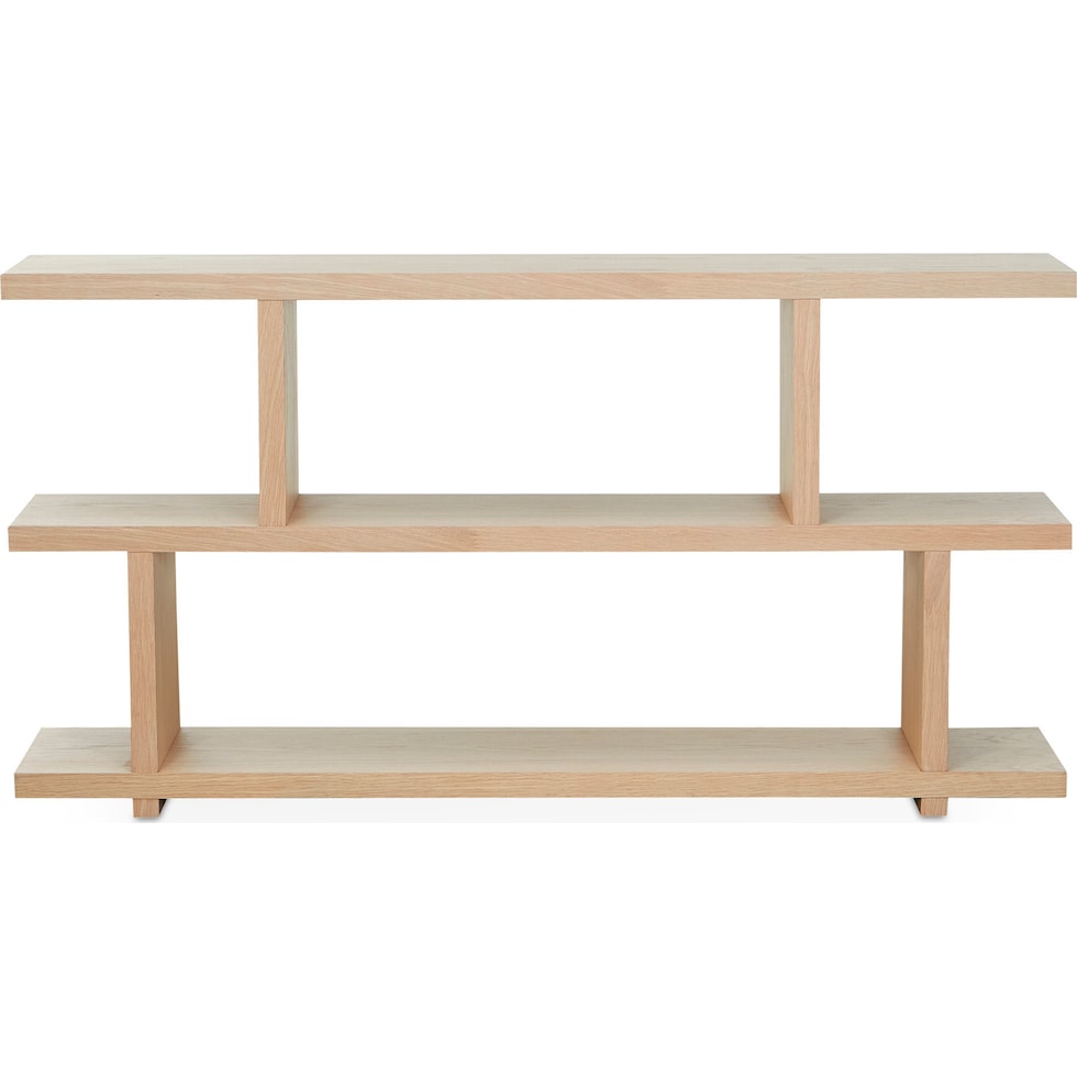 wunder light brown bookcase   