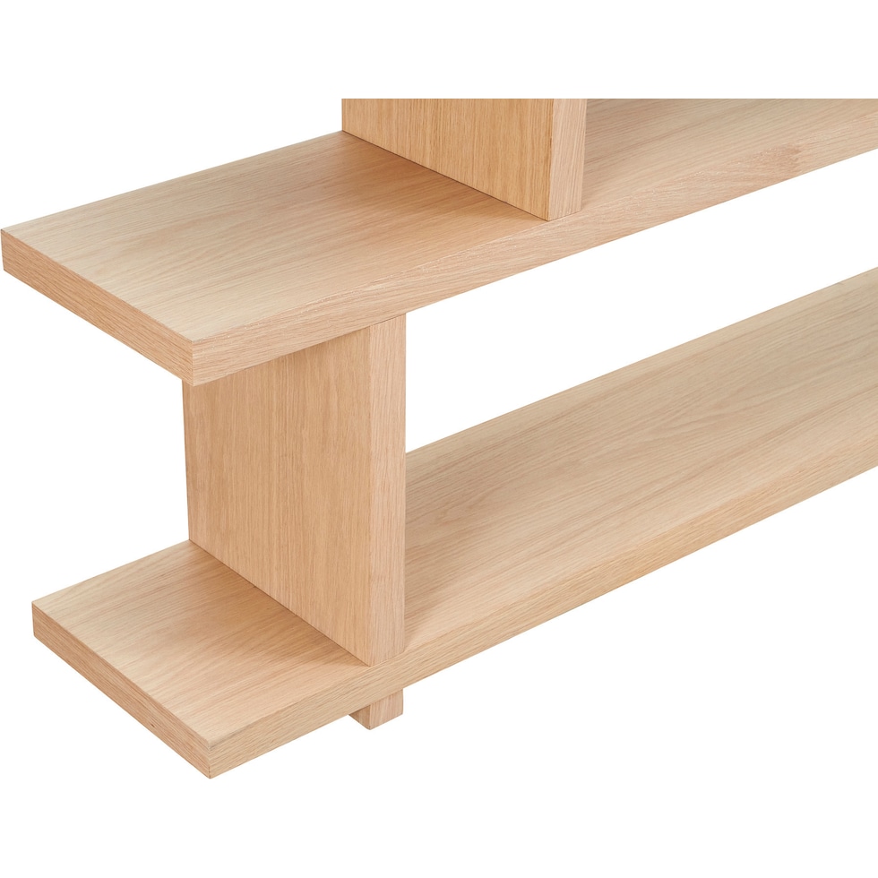 wunder light brown bookcase   