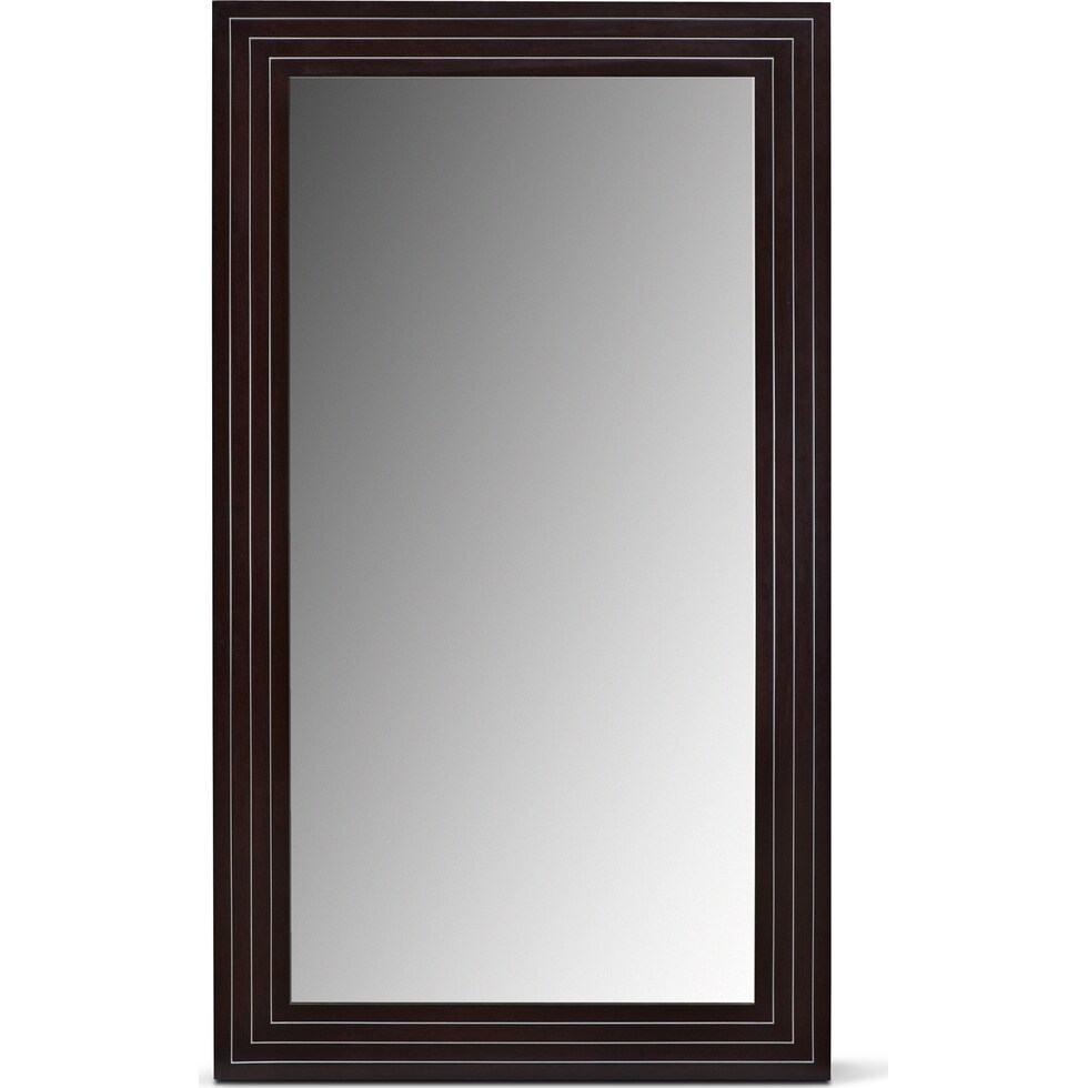 wyatt black floor mirror   