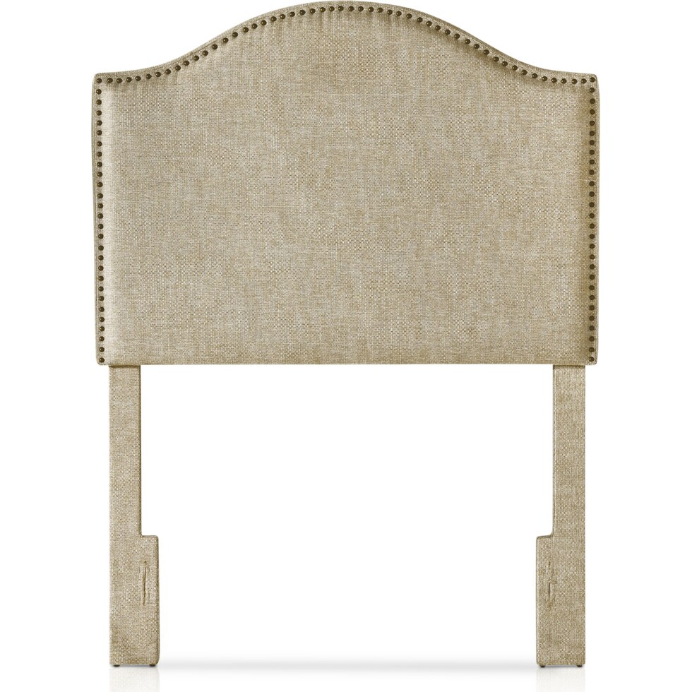 wyatt light brown twin headboard   