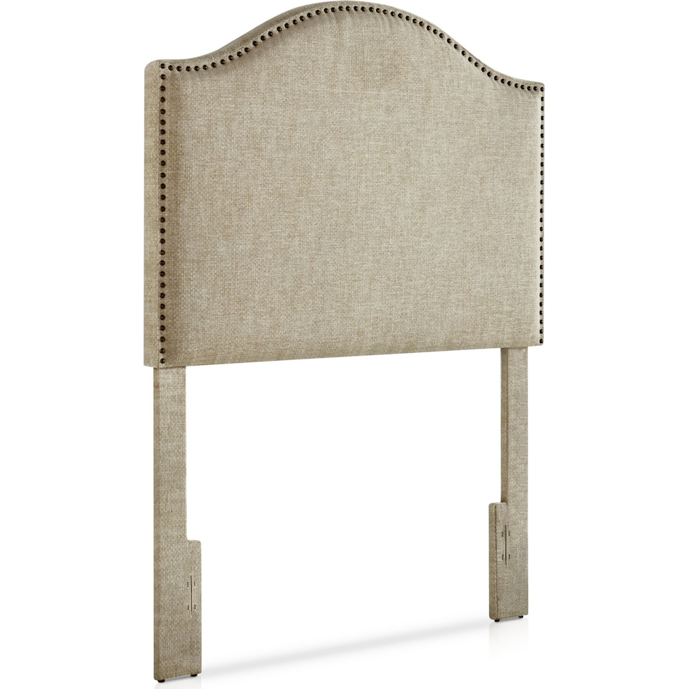 wyatt light brown twin headboard   
