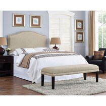 wyatt linen king california king headboard   