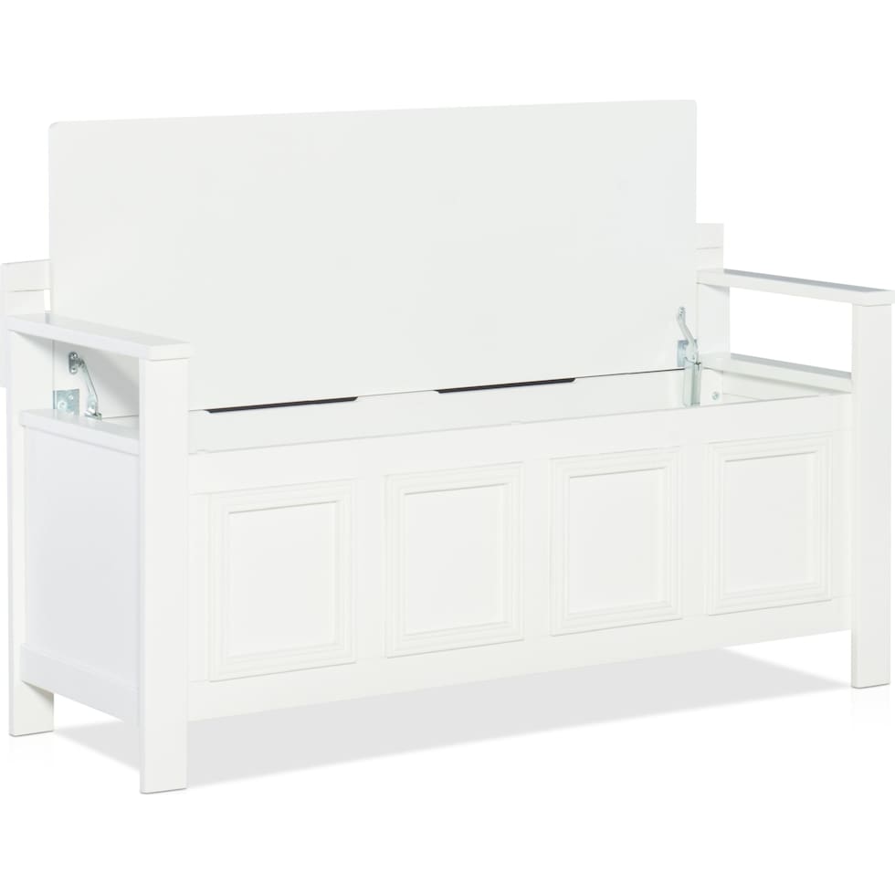 wylie white bench   