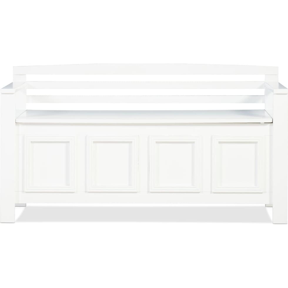 wylie white bench   