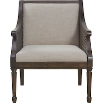 wylla brown accent chair   