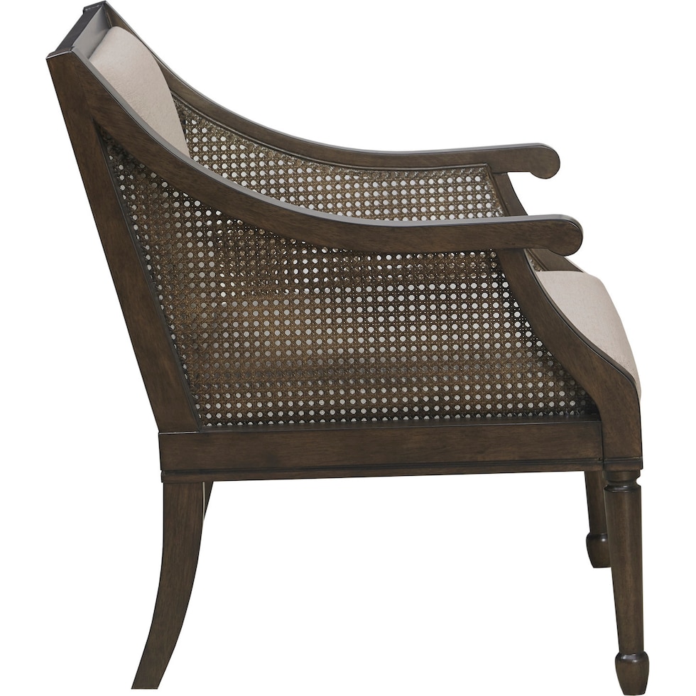 wylla brown accent chair   