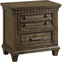 wynden dark brown nightstand   