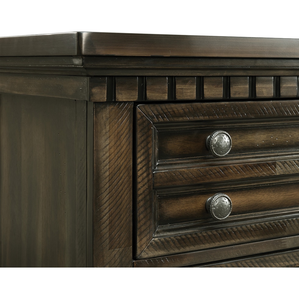 wynden dark brown nightstand   