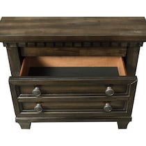 wynden dark brown nightstand   