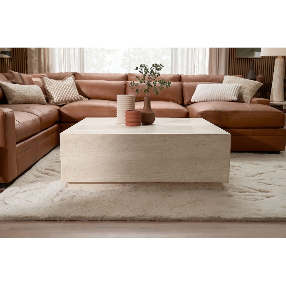 wynne neutral coffee table   