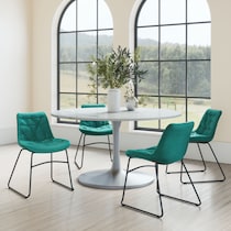 wynter green dining chair   