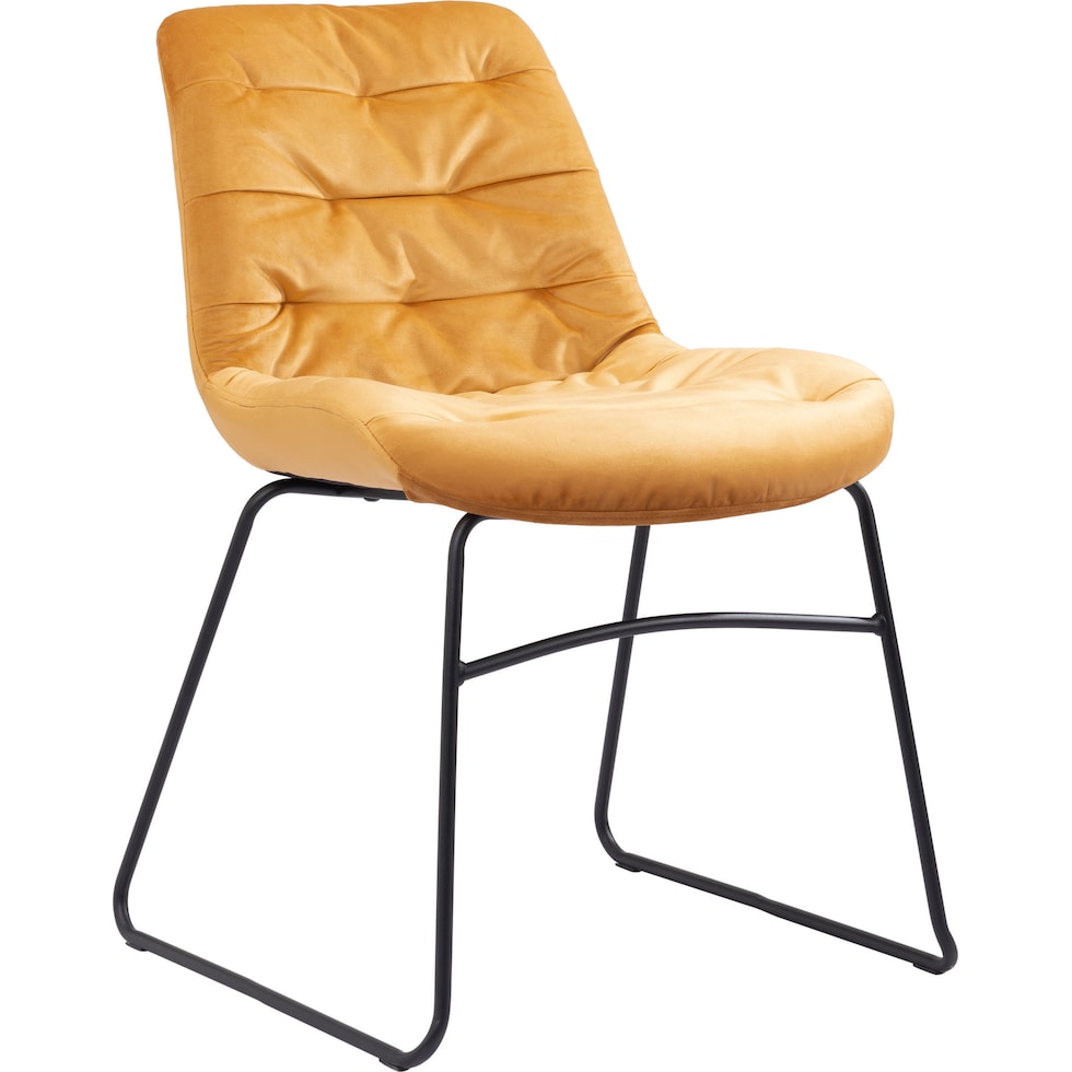 wynter yellow dining chair   