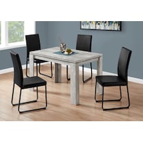 xander gray dining table   