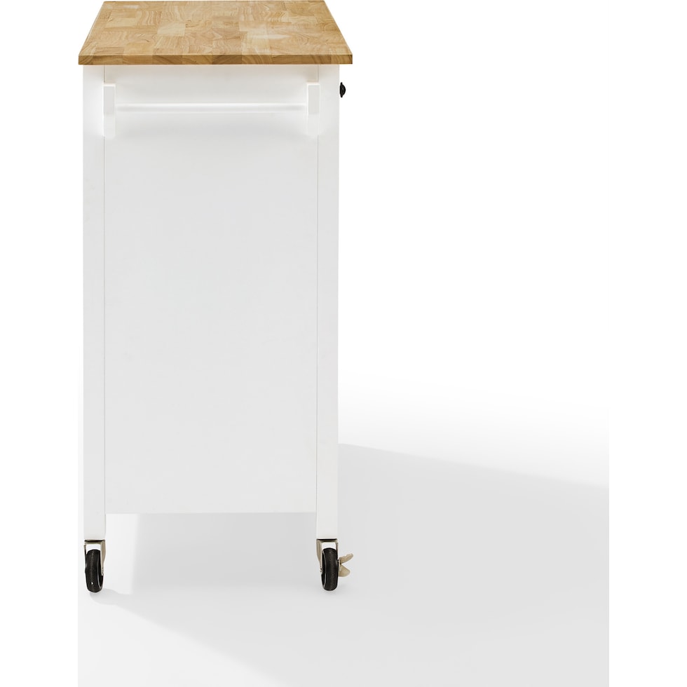 xavi white natural kitchen island   