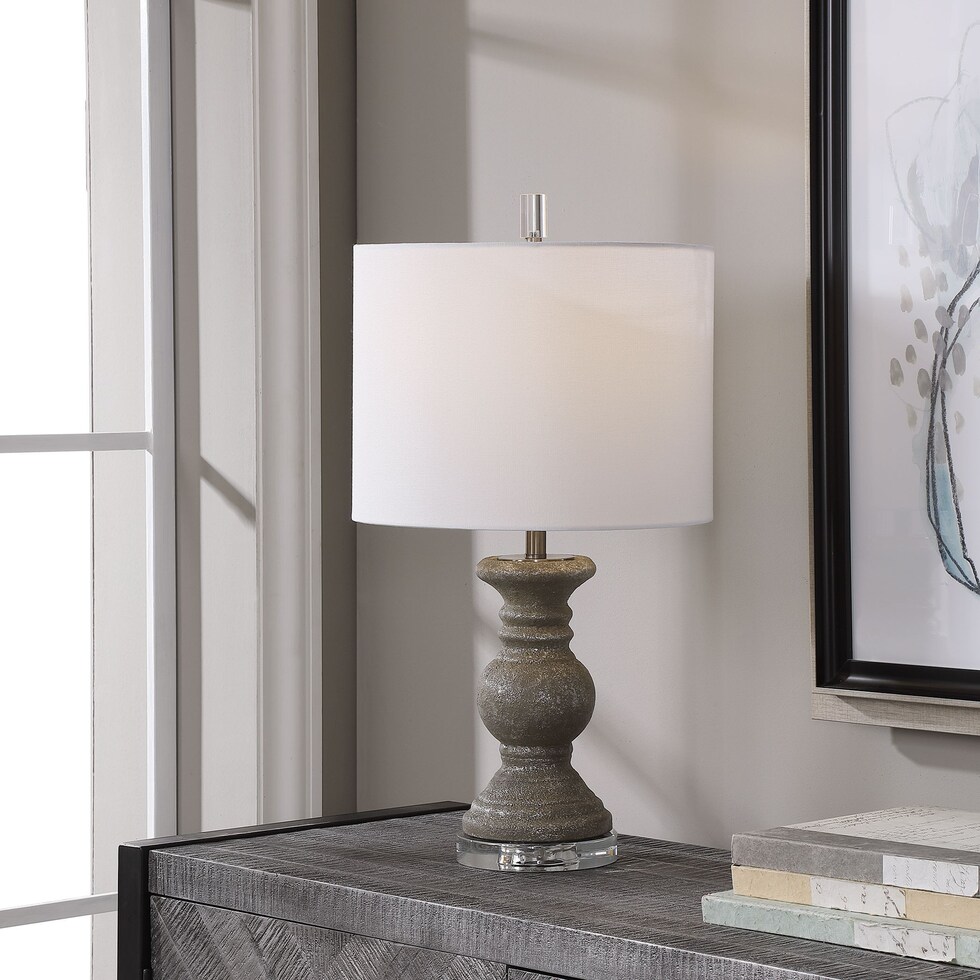 ximena gray table lamp   