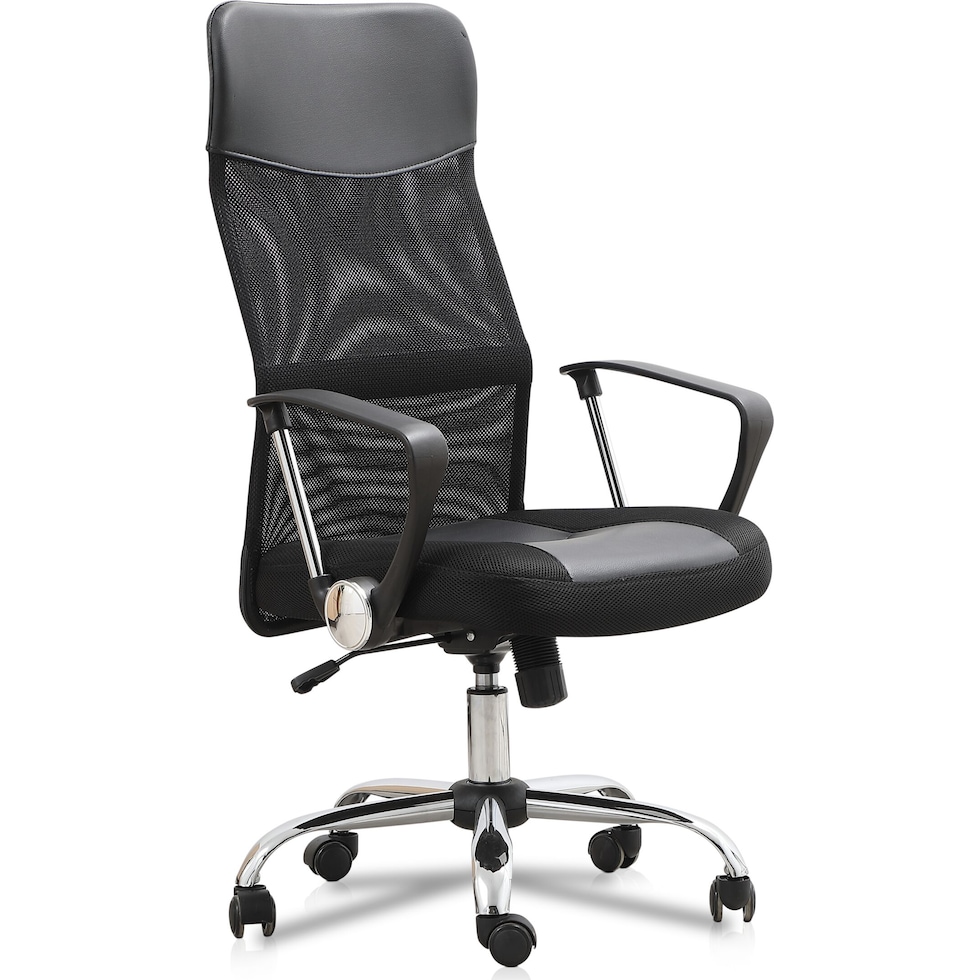 xyon black desk chair   
