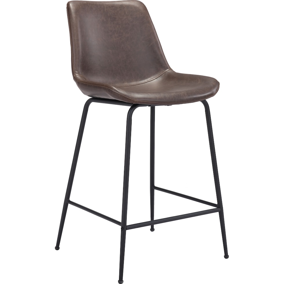 xyon dark brown bar stool   