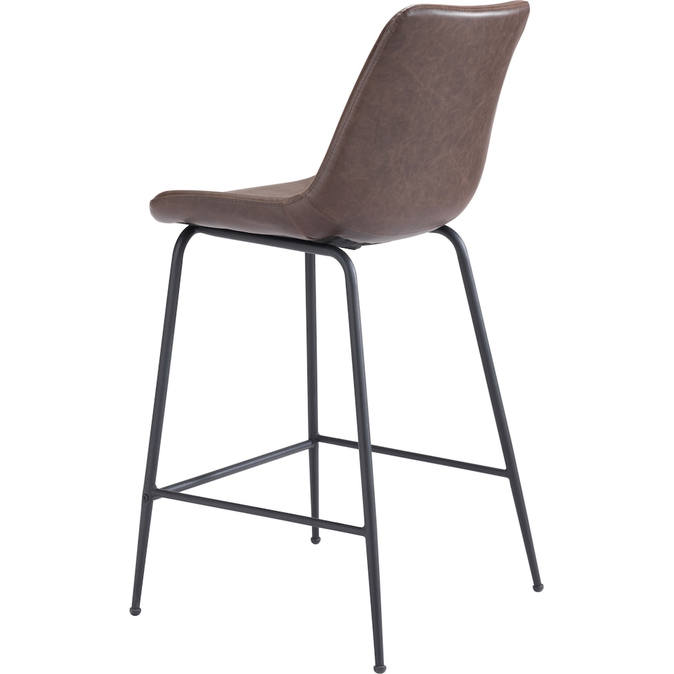 xyon dark brown bar stool   