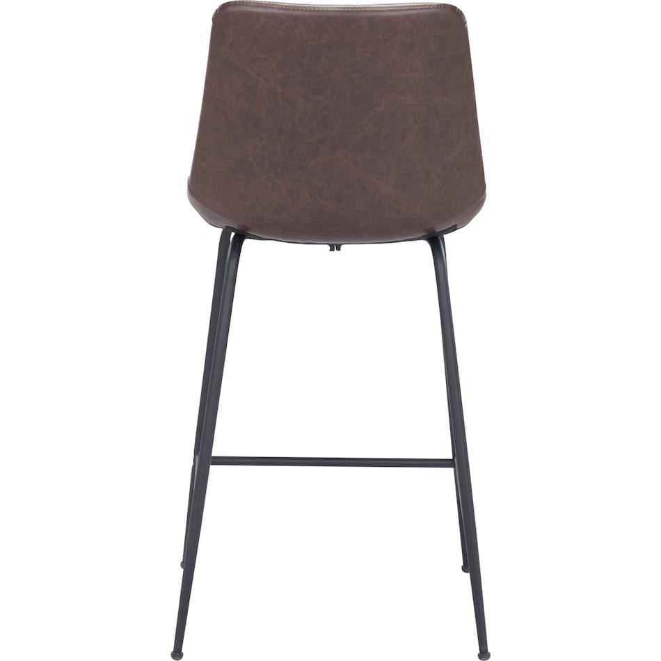 xyon dark brown bar stool   