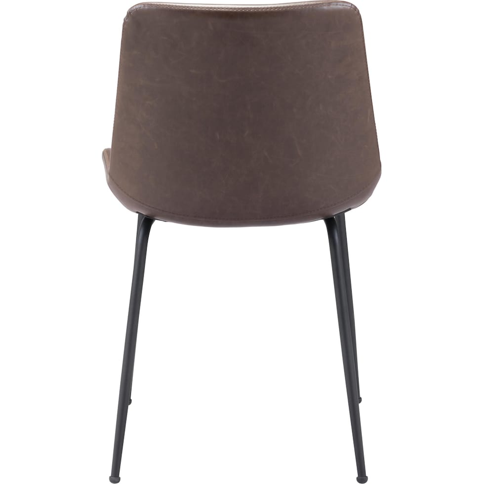 xyon dark brown dining chair   