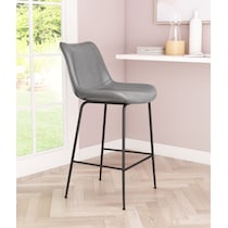 xyon gray counter height stool   