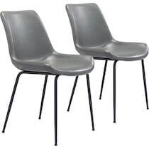 xyon gray dining chair   