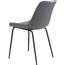 xyon gray dining chair   