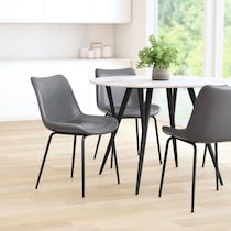 xyon gray dining chair   