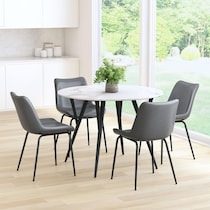 xyon gray dining chair   