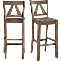 yaelle dark brown bar stool   