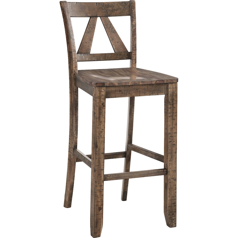 yaelle dark brown bar stool   