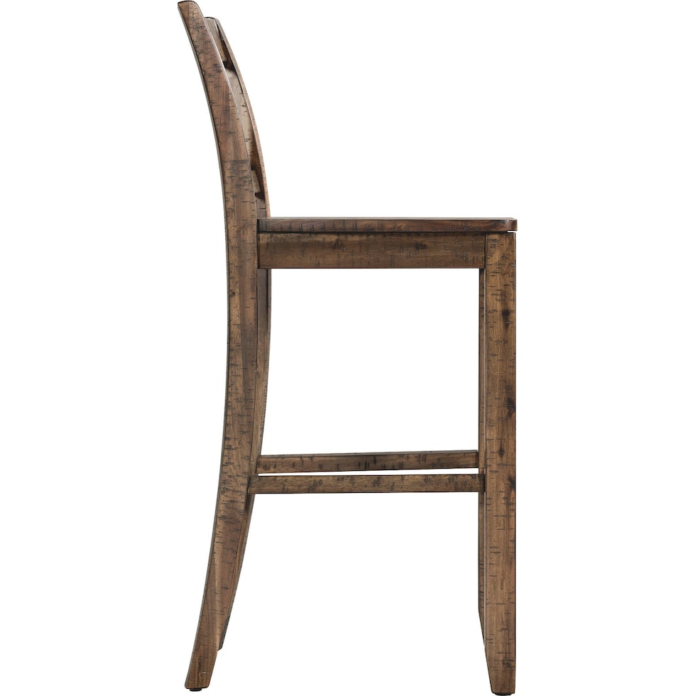 yaelle dark brown bar stool   