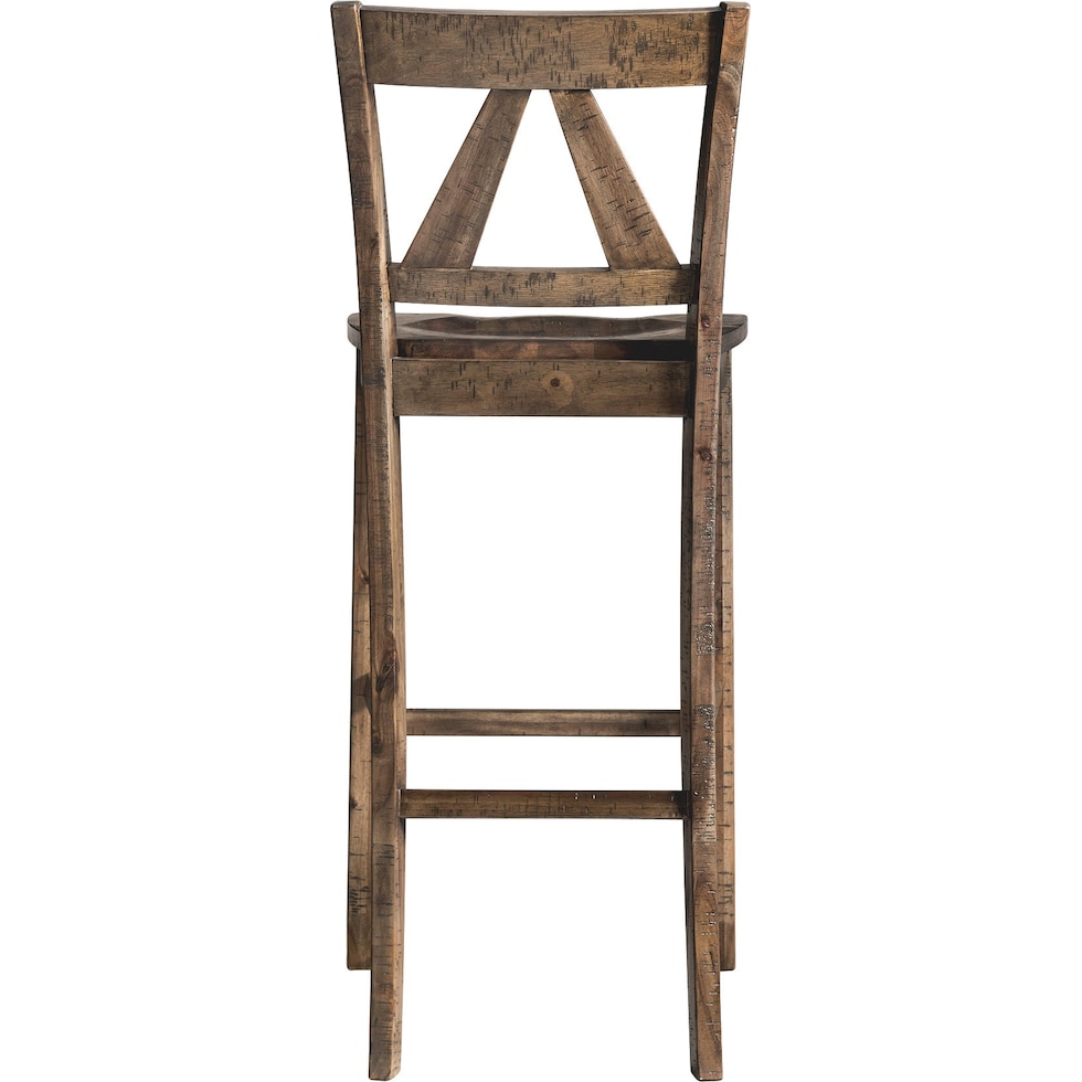 yaelle dark brown bar stool   