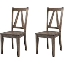 yaelle dark brown dining chair   