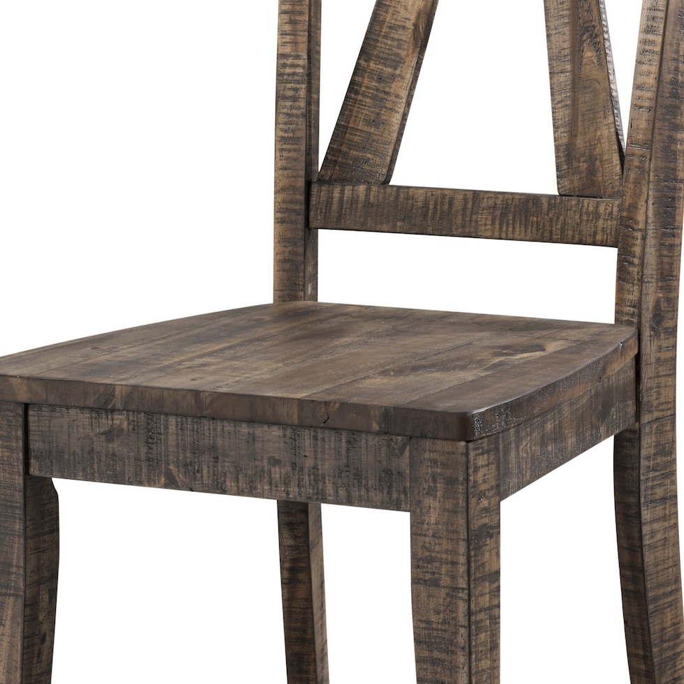 yaelle dark brown dining chair   