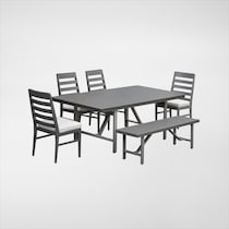 yarmouth light brown  pc outdoor dining   