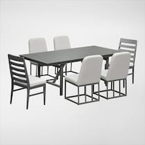 yarmouth light brown  pc outdoor dining   
