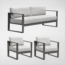 yarmouth light brown outdoor sofa set   