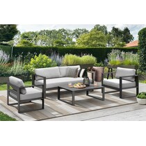 yarmouth light brown outdoor sofa set   