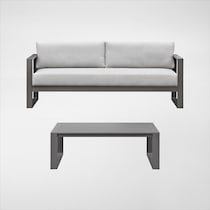 yarmouth white outdoor sofa set   