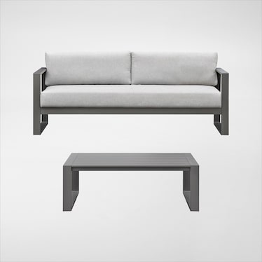 Yarmouth Outdoor Sofa and Coffee Table