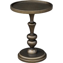 yelina gold end table   