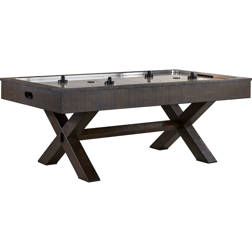 york dark brown gaming table   