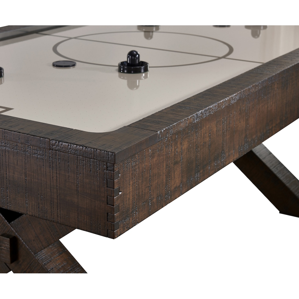 york dark brown gaming table   